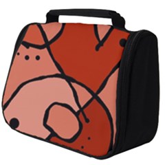 Mazipoodles In The Frame - Reds Full Print Travel Pouch (big) by Mazipoodles