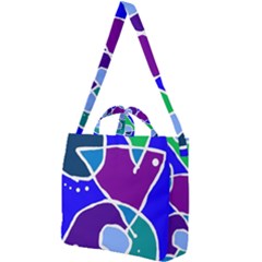 Mazipoodles In The Frame - Balanced Meal 2 Square Shoulder Tote Bag by Mazipoodles