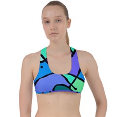 Mazipoodles In The Frame - Balanced Meal 5 Criss Cross Racerback Sports Bra