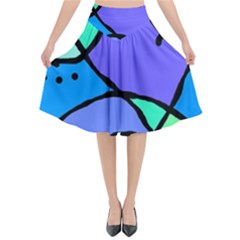 Mazipoodles In The Frame - Balanced Meal 5 Flared Midi Skirt