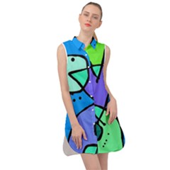 Mazipoodles In The Frame - Balanced Meal 5 Sleeveless Shirt Dress