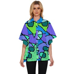 Mazipoodles In The Frame - Balanced Meal 5 Women s Batwing Button Up Shirt