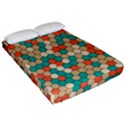 Multicolored Honeycomb Colorful Abstract Geometry Fitted Sheet (Queen Size) View2