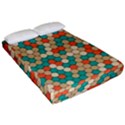 Multicolored Honeycomb Colorful Abstract Geometry Fitted Sheet (California King Size) View2