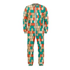 Multicolored Honeycomb Colorful Abstract Geometry Onepiece Jumpsuit (kids) by Vaneshop