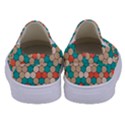 Multicolored Honeycomb Colorful Abstract Geometry Kids  Canvas Slip Ons View4