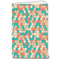 Multicolored Honeycomb Colorful Abstract Geometry 8  X 10  Softcover Notebook by Vaneshop