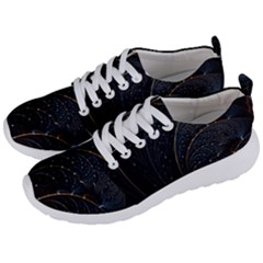 Abstract Dark Shine Structure Fractal Golden Men s Lightweight Sports Shoes by Vaneshop