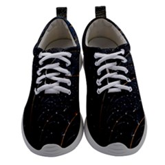 Abstract Dark Shine Structure Fractal Golden Women Athletic Shoes by Vaneshop