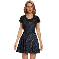 Abstract Dark Shine Structure Fractal Golden Apron Dress by Vaneshop