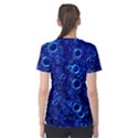 Blue Bubbles Abstract Women s Sport Mesh Tee View2