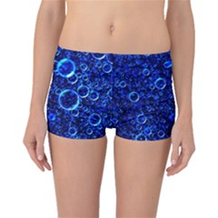 Blue Bubbles Abstract Boyleg Bikini Bottoms by Vaneshop