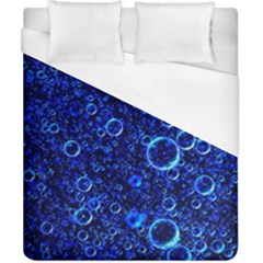 Blue Bubbles Abstract Duvet Cover (california King Size) by Vaneshop