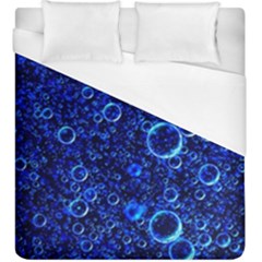 Blue Bubbles Abstract Duvet Cover (king Size) by Vaneshop