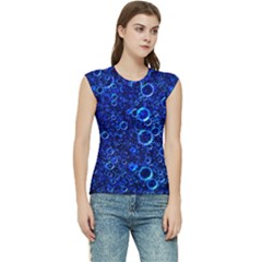 Blue Bubbles Abstract Women s Raglan Cap Sleeve Tee by Vaneshop