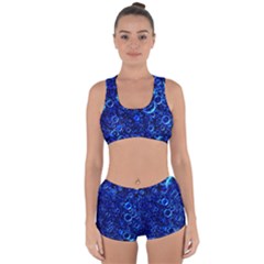 Blue Bubbles Abstract Racerback Boyleg Bikini Set by Vaneshop