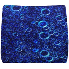 Blue Bubbles Abstract Seat Cushion by Vaneshop