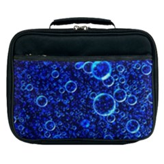 Blue Bubbles Abstract Lunch Bag by Vaneshop