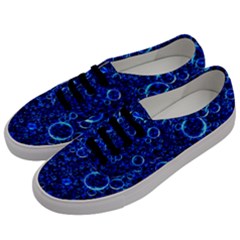 Blue Bubbles Abstract Men s Classic Low Top Sneakers by Vaneshop