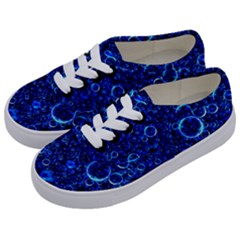 Blue Bubbles Abstract Kids  Classic Low Top Sneakers by Vaneshop