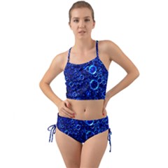 Blue Bubbles Abstract Mini Tank Bikini Set by Vaneshop