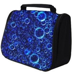 Blue Bubbles Abstract Full Print Travel Pouch (big) by Vaneshop