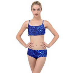 Blue Bubbles Abstract Layered Top Bikini Set by Vaneshop