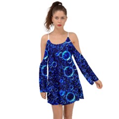 Blue Bubbles Abstract Boho Dress by Vaneshop