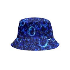 Blue Bubbles Abstract Bucket Hat (kids) by Vaneshop