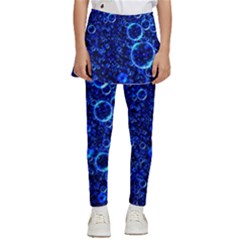 Blue Bubbles Abstract Kids  Skirted Pants by Vaneshop