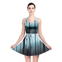 Tree Night Dark Forest Reversible Skater Dress by Vaneshop