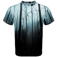 Tree Night Dark Forest Men s Cotton Tee by Vaneshop