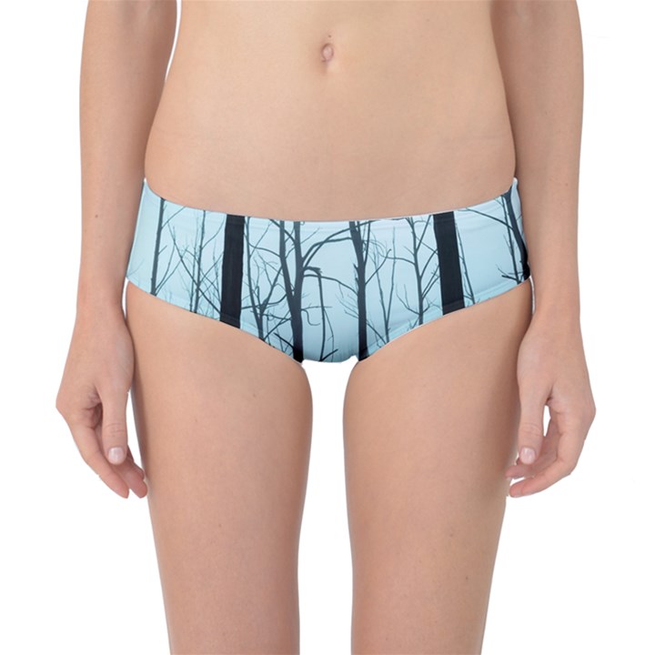 Tree Night Dark Forest Classic Bikini Bottoms