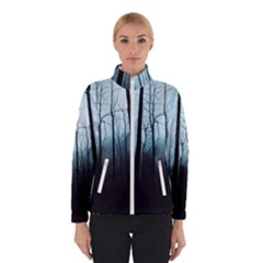 Tree Night Dark Forest Women s Bomber Jacket by Vaneshop