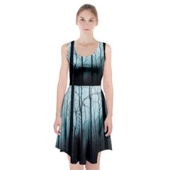 Tree Night Dark Forest Racerback Midi Dress by Vaneshop