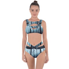 Tree Night Dark Forest Bandaged Up Bikini Set  by Vaneshop