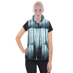 Tree Night Dark Forest Women s Button Up Vest by Vaneshop