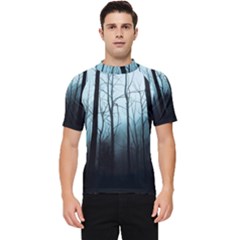 Tree Night Dark Forest Men s Short Sleeve Rash Guard by Vaneshop