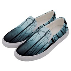 Tree Night Dark Forest Men s Canvas Slip Ons by Vaneshop