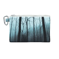 Tree Night Dark Forest Canvas Cosmetic Bag (medium) by Vaneshop