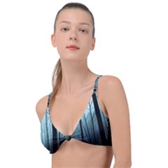 Tree Night Dark Forest Knot Up Bikini Top by Vaneshop