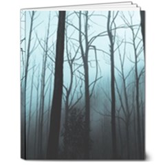 Tree Night Dark Forest 8  X 10  Hardcover Notebook by Vaneshop