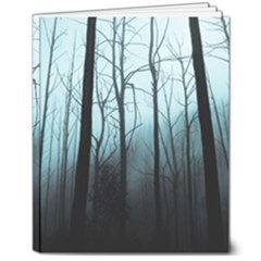 Tree Night Dark Forest 8  X 10  Softcover Notebook