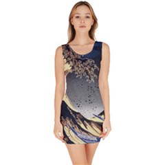 The Great Wave Off Kanagawa Japanese Waves Bodycon Dress by Vaneshop