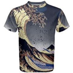 The Great Wave Off Kanagawa Japanese Waves Men s Cotton Tee by Vaneshop