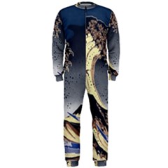 The Great Wave Off Kanagawa Japanese Waves Onepiece Jumpsuit (men) by Vaneshop