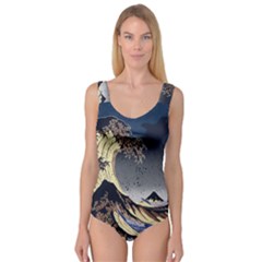 The Great Wave Off Kanagawa Japanese Waves Princess Tank Leotard  by Vaneshop