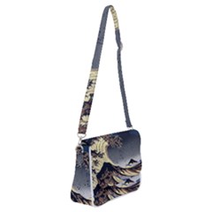 The Great Wave Off Kanagawa Japanese Waves Shoulder Bag With Back Zipper by Vaneshop