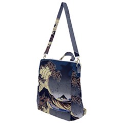 The Great Wave Off Kanagawa Japanese Waves Crossbody Backpack by Vaneshop