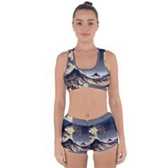 The Great Wave Off Kanagawa Japanese Waves Racerback Boyleg Bikini Set by Vaneshop